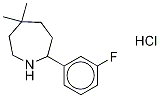 2-(3-Fluorophenyl)hexahydro-5,5-diMethyl-1H-azepine Hydrochoride Struktur