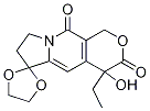 4'-Ethyl-7',8'-dihydro-4'-hydroxy-spiro[1,3-dioxolane-2,6'(3'H)-[1H]pyrano[3,4-f]indolizine]-3',10'(4'H)-dione-d5 Structure
