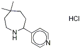 Hexahydro-5,5-diMethyl-2-(4-pyridinyl)-1H-azepine Hydrochloride 结构式