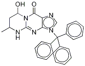 N-Trityl-4,6,7,8-tetrahydro-8-hydroxy-6-MethylpyriMido[1,2-a]purin-10(3H)-one-13C2,15N Structure