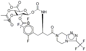 Sitagliptin CarbaMoyl Tri-O-acetyl-β-D-glucuronide Methyl Ester|Sitagliptin CarbaMoyl Tri-O-acetyl-β-D-glucuronide Methyl Ester