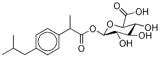 Ibuprofen-d3 Acyl-β-D-glucuronide  (Mixture of diastereoMers) Structure