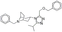 N,O-Dibenzyl Des[1-(4,4-difluorocyclohexanecarboxaMido)-1-phenylpropyl]-3-hydroxyMethyl Maraviroc Structure