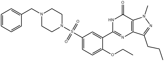 N-Desmethyl-N-benzyl Sildenafil Structure