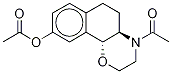 4,9-Diacetyl (+)-3,4,4a,5,6,10b-Hexahydro-2H-naphtho[1,2-b][1,4]oxazin-9-ol Structure