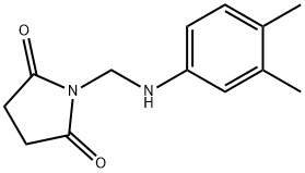 N-(3,4-Dimethylanilinomethyl)-succinimide Structure