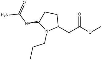 5-[(Aminocarbonyl)imino]-1-propyl-2-pyrrolidineacetic Acid Methyl Ester Structure