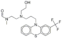 N-[N’Hydroyethyl-N’[3-[2-(trifluoromethyl)-10H-phenothiazin-10-yl]propyl]-2-ethylamine]-N-methyl-formamide Structure