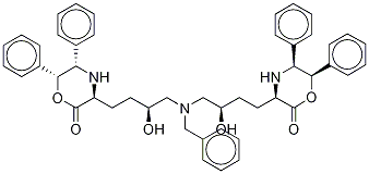 (3S,3'S,5S,5'S,6R,6'R)3,3'-[[(Phenylmethyl)imino]bis[(3S)-3-hydroxy-4,1-butanediyl]]bis[2-oxo-5,6-diphenyl-4-morpholine Structure