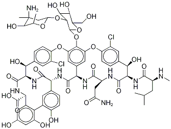 Vancomycin Dihydrochloride Structure
