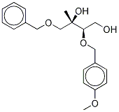 1-O-Benzyl-2-methyl-3-O-(4-methoxyphenyl)methyl-D-erythritol Structure