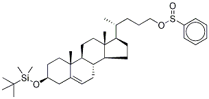 3-O-tert-Butyldimethylsilyl-cholest-5-ene-3-ol Phenyl Sulfinate Structure