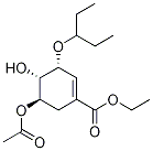 (3R,4S,5R-5)-(Acetyloxy)-3-(1-ethylpropoxy)-4-hydroxy-1-cyclohexene-1-carboxylic Acid Ethyl Ester Structure