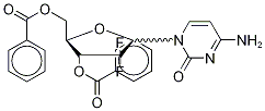2'-DEOXY-3',5'-DI-O-BENZOYL-2',2'-DIFLUOROCYTIDINE-13C,15N2 Struktur