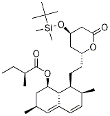 6(R)-2-[8(S)-2-Methyl-D3-butyryloxy-2(S),6(R)-dimethyl-1,2,6,7,8,8d(R)-hexahydro-1(S)-naphthyl]ethyl-4(R)-tert-butyldimethylsilyloxy-3,4,5,6-tetrahydro-2H-pyran-2-one Structure