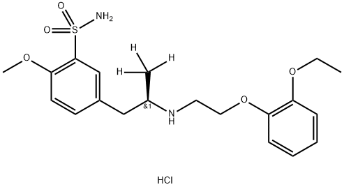 (R)-Tamsulosin-d3 Hydrochloride 结构式