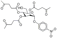 4-Nitrophenyl 2,3,4-Tri-O-levulinoyl-α-D-mannopyranoside Struktur