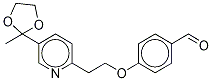 4-[2-[5-(2-Methyl-1,3-dioxolan-2-yl)-2-pyridinyl]ethoxy-d4]benzaldehyde Structure