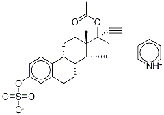 Ethynyl Estradiol 17-Acetate 3-Sulfate Pyridinium Salt Structure
