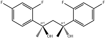 (2R,4R)-rel-2,4-Bis(2’,4’-difluorophenyl)-2,4-dihydroxypentane Structure