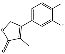 4-(2,4-Difluorophenyl)-3-methyl-2(5H)-furanone Struktur