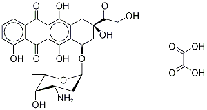 14-Hydroxy Carminomycin Oxalate 化学構造式