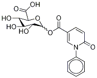 1-O-(5-Carboxy-N-phenyl-2-1H-pyridone)-D-glucuronic Acid (1:3 α:β mixture), , 结构式