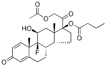 9α-Fluoro Prednisolone 17-Butyrate Struktur