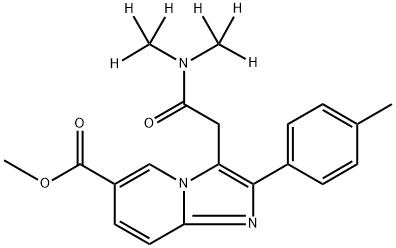 Zolpidem-d6 6-Carboxylic Acid Methyl Ester Structure