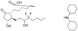 15-Hydroxy Lubiprostone Dicyclohexylammonium Salt Structure