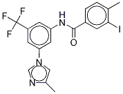 3-Iodo-4-methyl-N-[3-(4-methyl-1H-imidazol-1-yl)-5-(trifluoromethyl)phenyl]benzamide-d3 Struktur