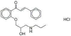 (2E)-Dehydro Propafenone Hydrochloride Structure