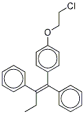 (E/Z)-1-[4-(2-Chloroethoxyphenyl]-1,2-diphenyl-1-butene-4,4,5,5,5-d5 Struktur