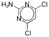 2-AMino-4,6-dichloropyriMidine-13C2 Structure