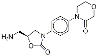 4-[4-[(5S)-5-(AMinoMethyl)-2-oxo-3-oxazolidinyl]phenyl]-3-Morpholinone-d4 Struktur
