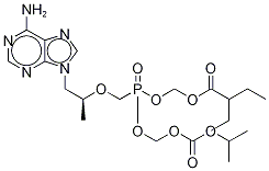 DiethylaMinocarboxyMethyl POC Tenofovir 
(Mixture of DiastereoMers) Structure