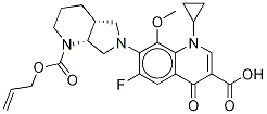 N-Allyloxycarbonyl Moxifloxacin-d4 Structure