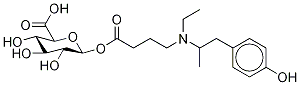 O-DesMethyl Mebeverine Acid Acyl-β-D-Glucuronide Structure