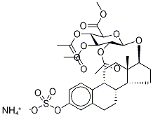17β-Estradiol 3-Sulfate 17-(2,3,4-Tri-O-acetyl-β-D-glucuronide Methyl Ester) AMMoniuM Salt Structure
