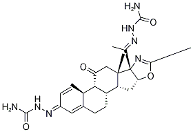 21-Deacetoxy 11-Oxodeflazacort-3,20-hydrazinecarboxaMide Structure