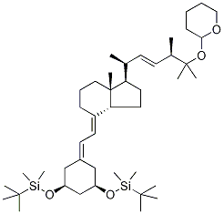 25-O-Tetrahydropyranyl-1,3-di-O-tert-butyldiMethylsilyl Paricalcitol-d6 Struktur