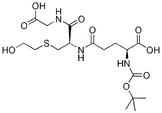 S-(2-Hydroxyethyl)-N-tert-butyloxycarbonyl Glutathione Structure