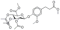 4-(2-Carboxyethyl Methyl Ester)-2-Methoxyphenyl 2,3,4-Triacetyl-β-D-glucopyranosiduronic Acid Methyl Ester