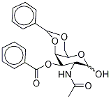 2-(AcetylaMino)-2-deoxy-4,6-O-(phenylMethylene)-D-galactopyranose 3-Benzoate Structure