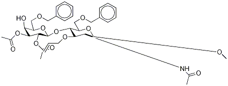 Methyl 2-(AcetylaMino)-2-deoxy-6-O-(phenylMethyl)-3-O-2-propen-1-yl-4-O-[2,3-di-O-acetyl-6-O-(phenylMethyl)-β-D-galactopy Structure