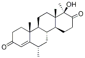 (17aβ)-17α-hydroxy-6,17a-diMethyl-D-hoMoandrost-4-ene-3,17-dione, , 结构式