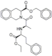 [3S-[2[R*(R*)],3R*]]-2-[2-[[1-(ethoxycarbonyl)-3-phenylpropyl]aMino]-1-oxopropyl]-1,2,3,4-tetrahydro-3-isoquinolinecarboxylic Acid PhenylMethyl Ester Structure