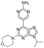 5-[9-Isopropyl-d7-2-(4-morpholinyl)-9H-purin-6-yl]-2-pyrimidinamine Structure