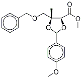 4-Benzyloxymethyl-2-(4-methoxyphenyl)-4-methyl-d3-1,3-dioxolane-5-carboxylic Acid Methyl Ester Structure
