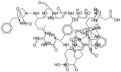 Bivalirudin β-ASPA 9 Analog Trifluoroacetic Acid Salt (Impurity) Struktur